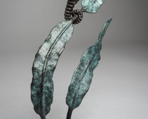 Bronze sculpture of a Sea horse by wildlife artist Anthony Smith