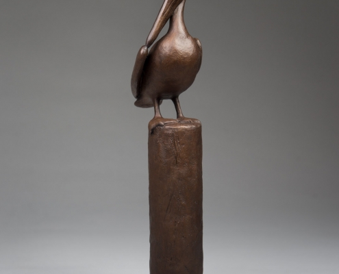 Bronze sculpture of a Pelican