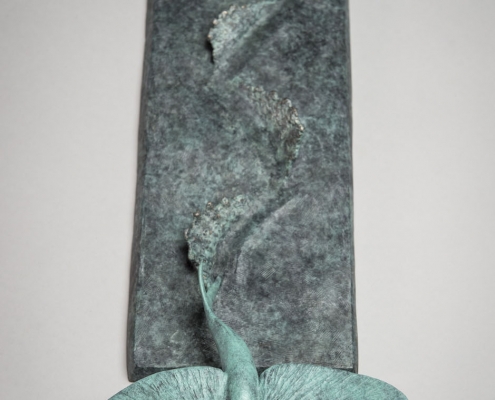 Bronze sculpture of a Flying Fish by wildlife artist Anthony Smith