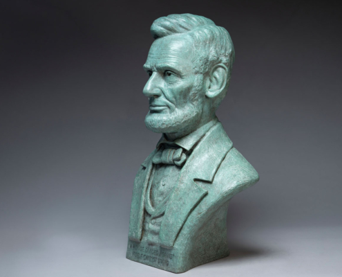 Abraham Lincoln Bust, Signed Bronze
