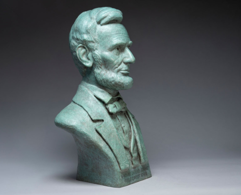 Abraham Lincoln Bust, Signed Bronze